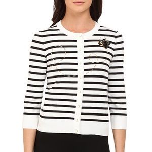 Kate Spade Honey Bee Sweater Cardigan Sz Medium Retails $298